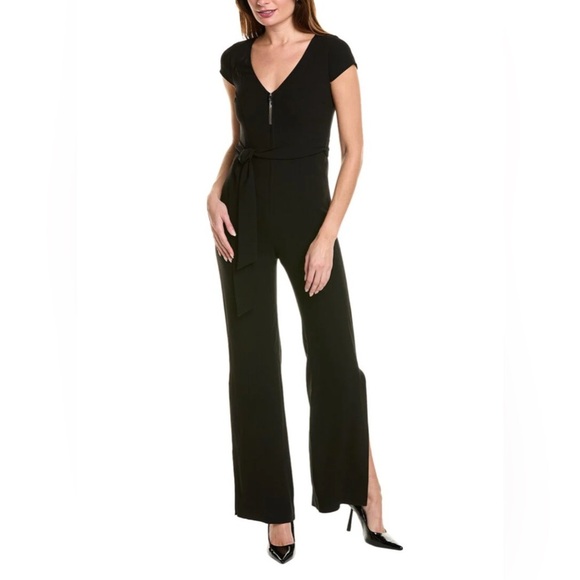 Elie Tahari Black Front Zip Jumpsuit Size 2 – Retail $498 NWT - Picture 1 of 2